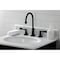 Kingston Brass KS2980DFL NuFrench Widespread Bathroom Faucet W/Brass Pop-Up, Matte Blk KS2980DFL - alternate 2